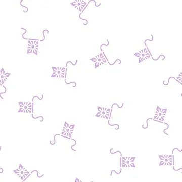 Pennant flag map glyph vector seamless pattern Illustrazione stock