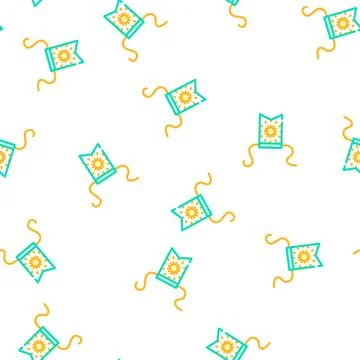 Pennant flag map vector seamless pattern 스톡 일러스트