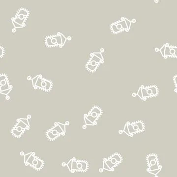Pennant flag start line vector seamless pattern Stock Illustration