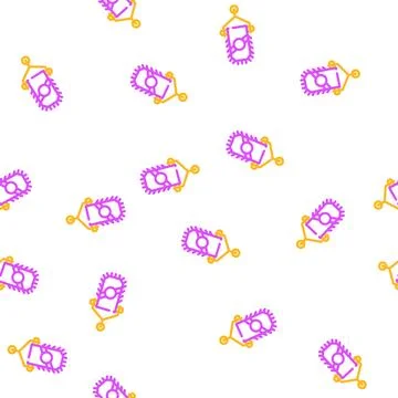 Pennant flag start vector seamless pattern Stock Illustration