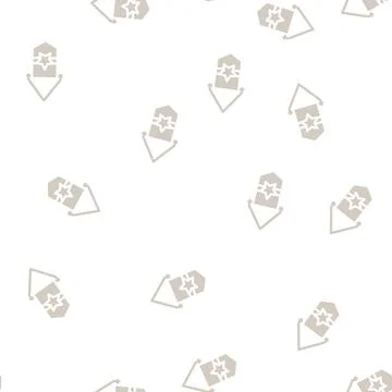 Pennant flag web glyph vector seamless pattern Stock Illustration