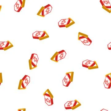 Pennant flag web isometric icon seamless pattern Illustrazione stock