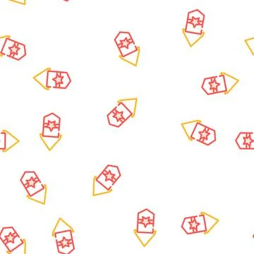 Pennant flag web vector seamless pattern Stock Illustration