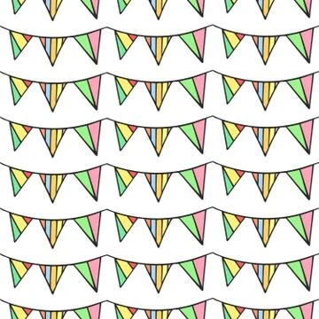 Pennant pattern Stock Illustration