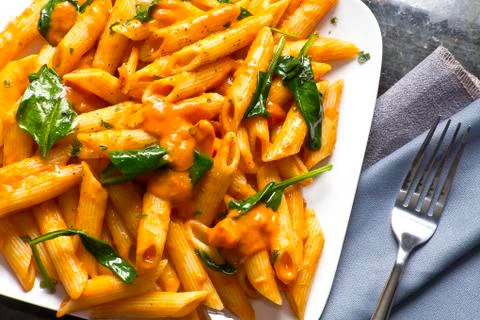 Penne alla vodka Stock Photos