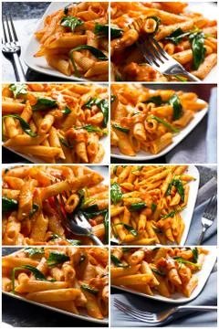 Penne Alla Vodka Stock Photos