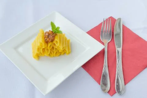 Penne bolognese Stock Photos