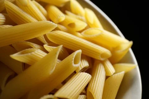Penne macaroni Stock-Fotos
