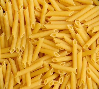 Penne pasta background Stock Photos