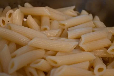 Penne pasta close-up 스톡 사진
