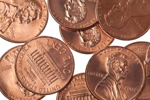 Pennies Stock Photos