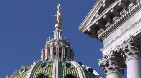 Pennsylvania Capitol Building Stock Footage 44185159