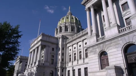 Pennsylvania Capitol Building Stock Footage 44185204