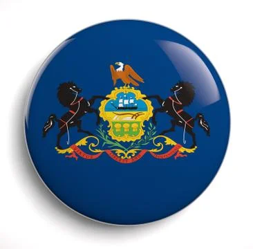 Pennsylvania flag Stock Illustration