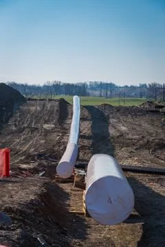 Pennsylvania Pipeline Construction Stock Photos