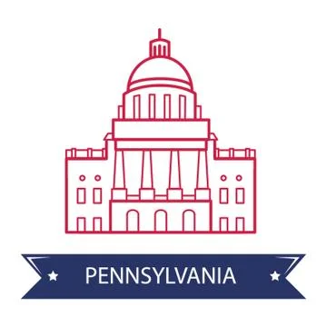 Pennsylvania state capitol Ilustración de archivo