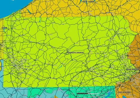 Pennsylvania.eps Stock Illustration