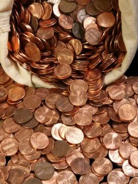 Penny bag Stock Photos