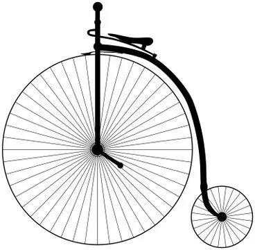 Penny Farthing Bicycle Illustrazione stock
