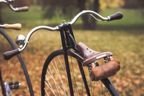 Penny farthing bicycle Stock Photos