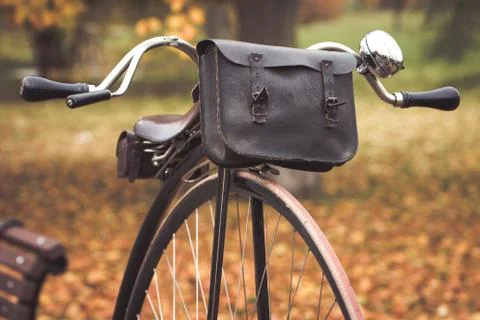 Penny farthing bicycle Stock Photos