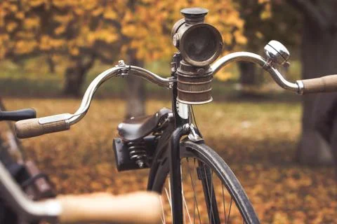 Penny farthing bicycle Stock Photos