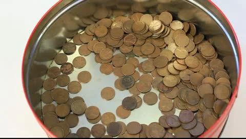 Penny saved is a penny earned Stock Footage 11123164