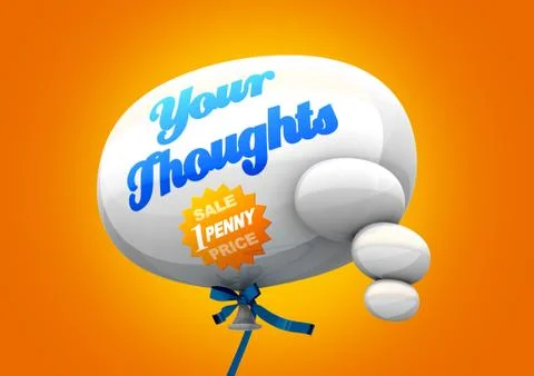 Penny for your thoughts Stock Illustration