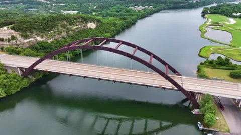 Pennybacker Bridge in Austin, Texas Stock Footage 288521234