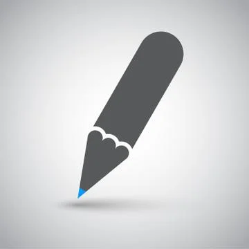 Pen/pencil icon, flat design. Stock Illustration