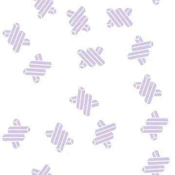 Penrose impossible geometric shape glyph seamless pattern イラスト素材