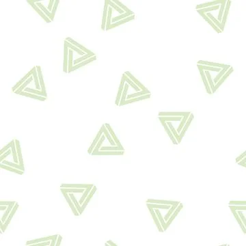 Penrose impossible geometric shape glyph seamless pattern 스톡 일러스트