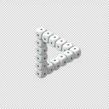 Penrose Impossible Triangle From Unlucky Dices Stock Illustration