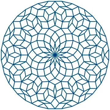Penrose Tiling Stock Illustration