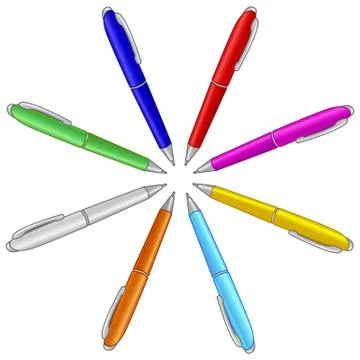Pens Stock Illustration