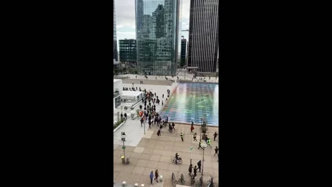 Pension Reform Protesters Run Through Paris, France With Flags And Banners Stock Footage 239078818