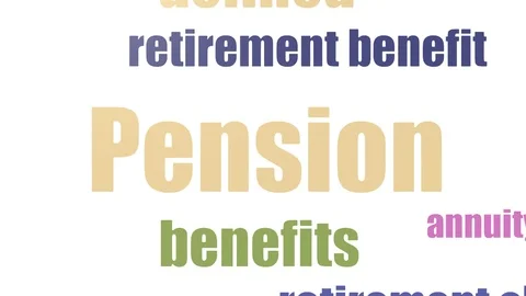Pension Tag Cloud Animated On White Background Stock Footage 103660688