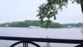 Pensioner looking at river boat in park, summer weekend, peaceful recreation 4k or 4k+ Resolution