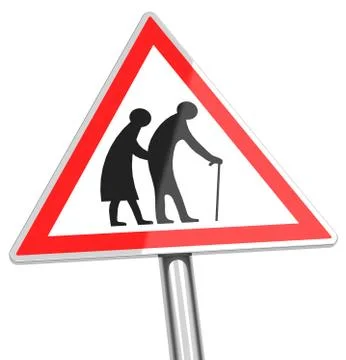 The pensioners Stock Illustration