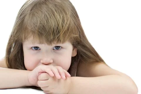 Pensive child Stock Photos