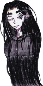 Pensive girl Stock Illustration