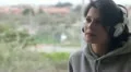 pensive girl listening to music HD Footage