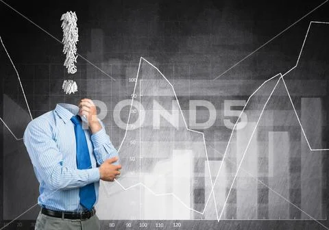 Pensive headless businessman Stock Photos