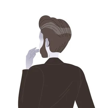Pensive Man Character Thinking and Considering Something Vector Illustration Stock Illustration