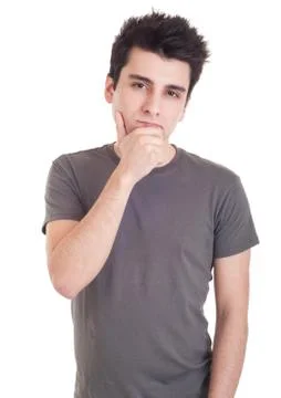 Pensive man Foto stock