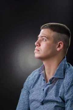 Pensive man Stock Photos