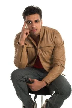 Pensive man Stock Photos