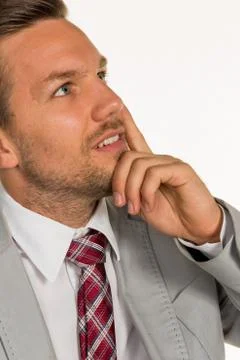 Pensive manager Stock Photos