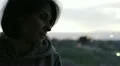 pensive sad woman - backlight - dark HD Footage