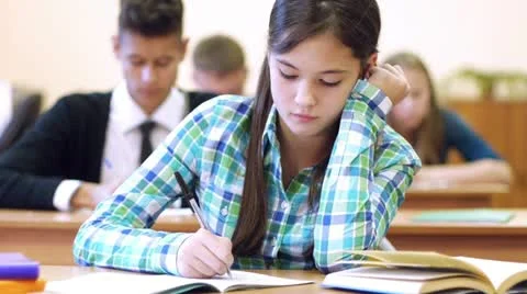 Pensive student Stock Footage 11913186